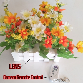 Professional Spy Cam Beautiful Decoration Artificial Flowers Hidden HD Pinhole Spy Camera DVR 32GB